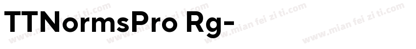 TTNormsPro Rg字体转换